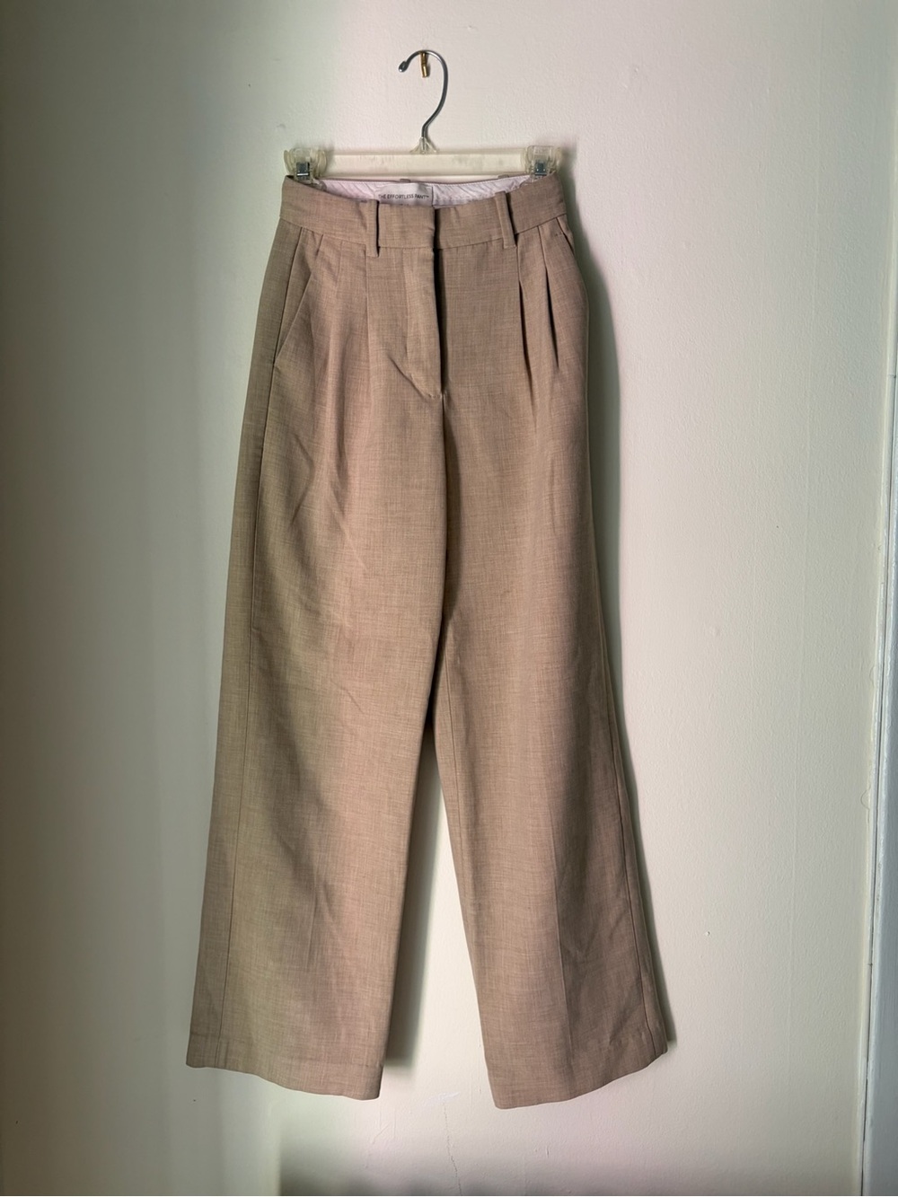 Wilfred Tailored Pleated Trousers in Light Taupe